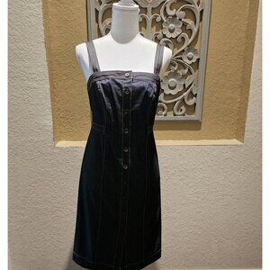 Calvin Klein Women's Denim Button-Front Midi Dress 10P W NEW W OUT Tags